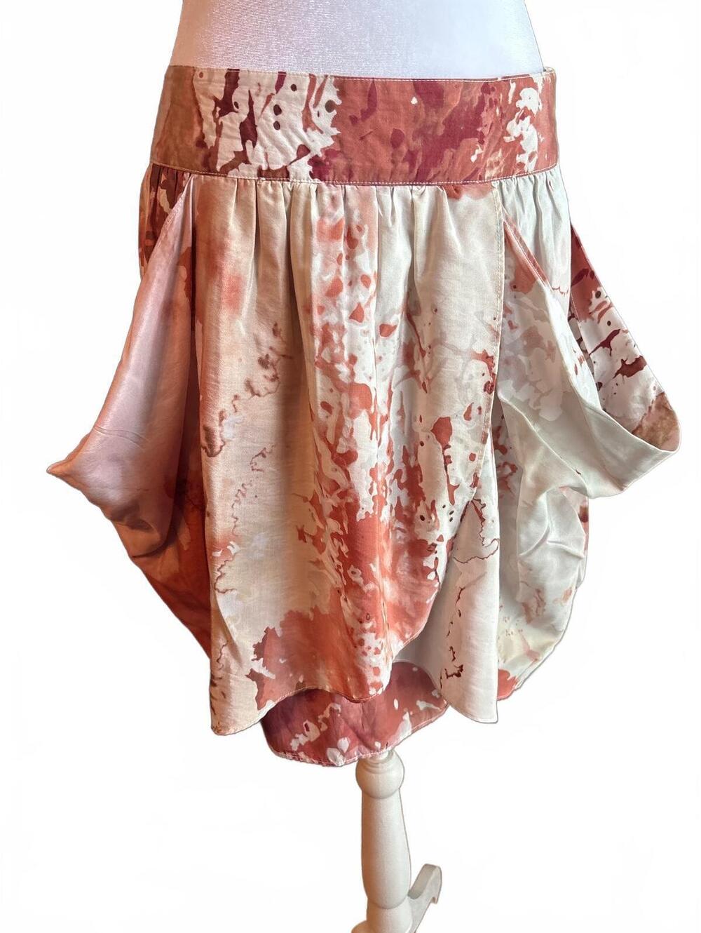 Vivienne Tam Silk and Cotton Floral Skirt 6